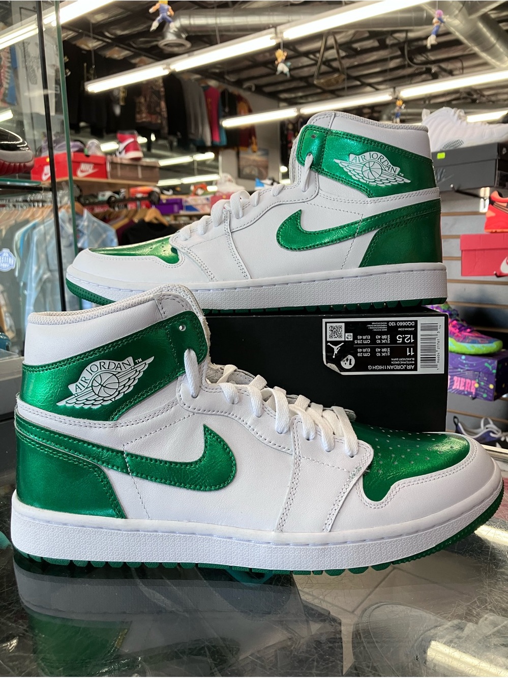 Air Jordan 1 Retro High Golf Metallic Green Size 11